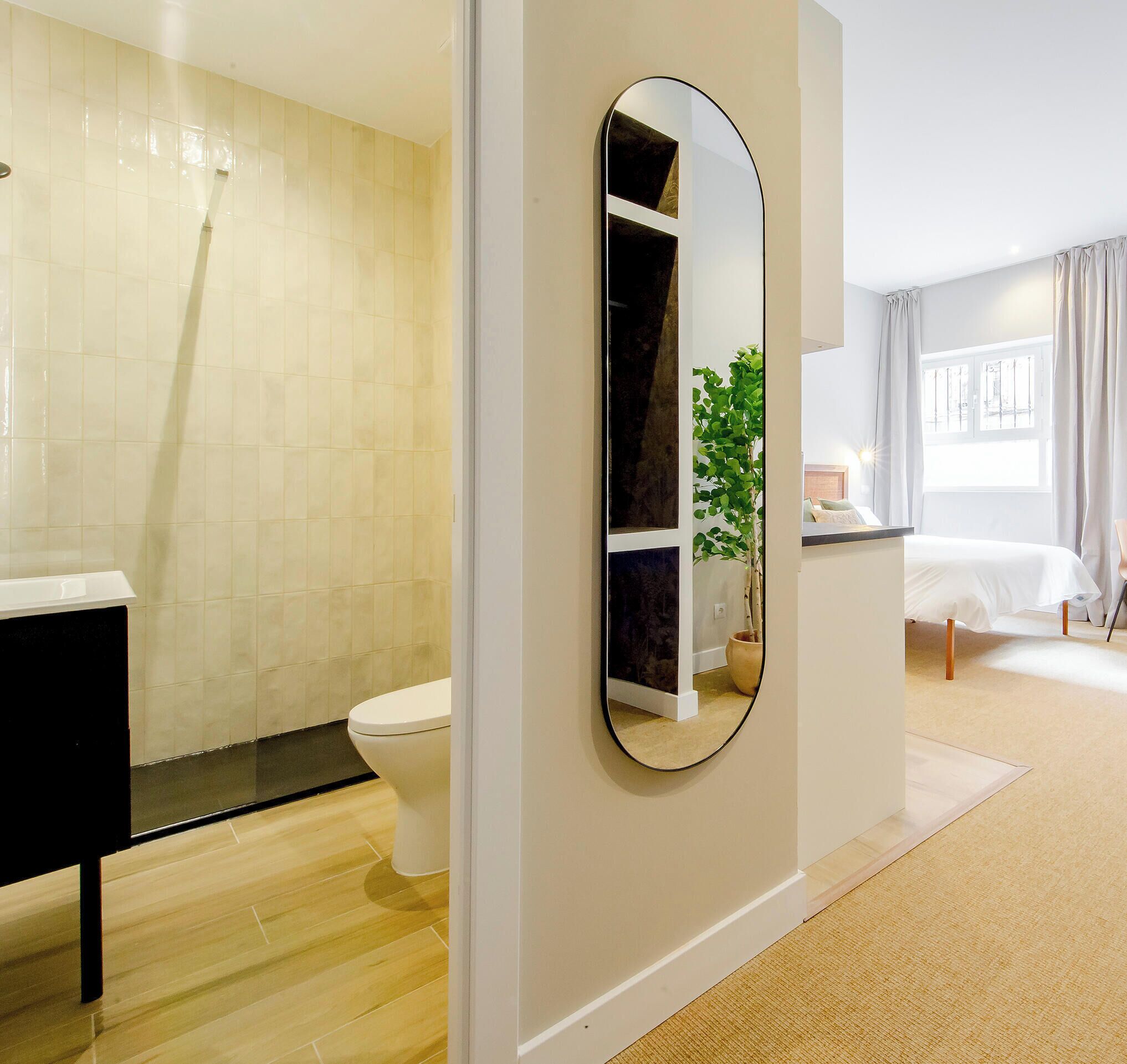 Studiosuite – comfort, 1 dobbeltseng med sovesofa | Blendingsgardiner, strykejern/-brett og wi-fi (inkludert)
