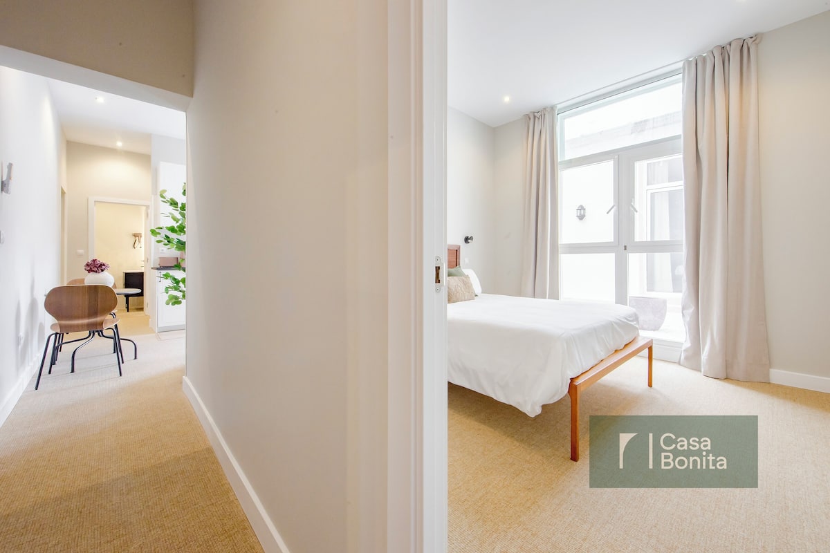 Familienapartment, Blick auf den Innenhof