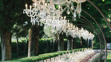 Außenbereich für Bankette