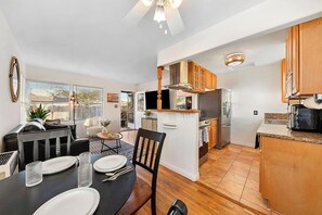 Fridge, microwave, oven, stovetop - 30+ Stay! Ocean Beach Cottage -Parking, BBQ, Fire (San Diego)