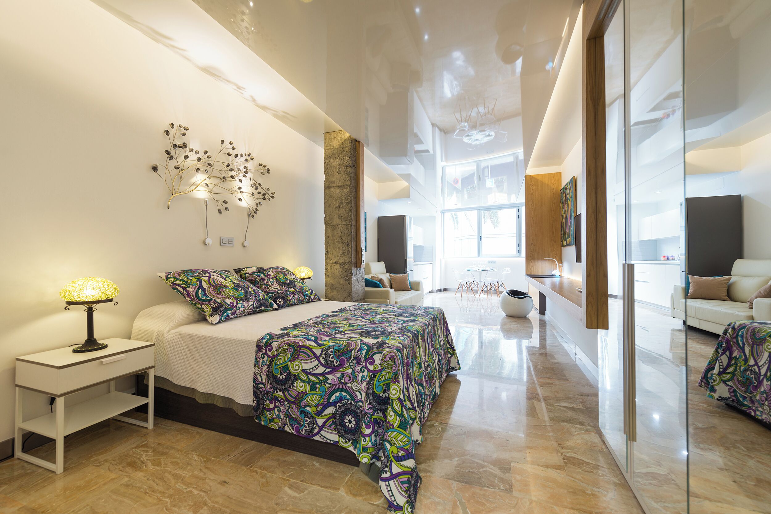 Standaard loft, uitzicht op stad