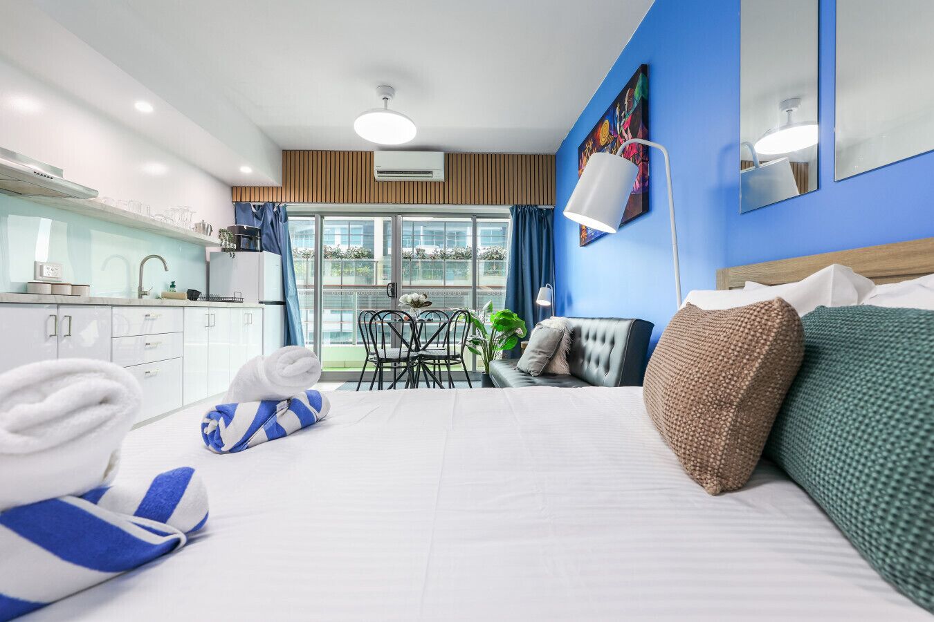 Desk, iron/ironing board, travel crib, WiFi