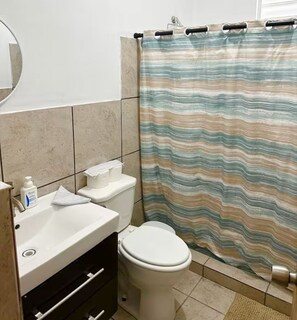 Shower, toilet paper - AJC Studio Culebra - B - 2nd Floor (Flamenco)