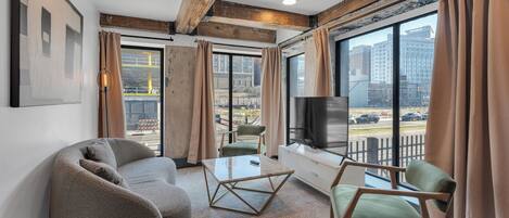 Appartement « Premier », 3 chambres, cuisine, vue ville | Vue sur la ville