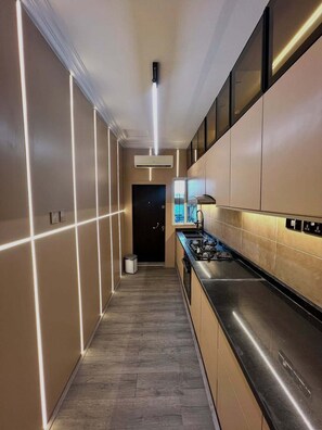 Private kitchen - 1 Bedroom Penthouse with Private lounge in Utako (Abuja)