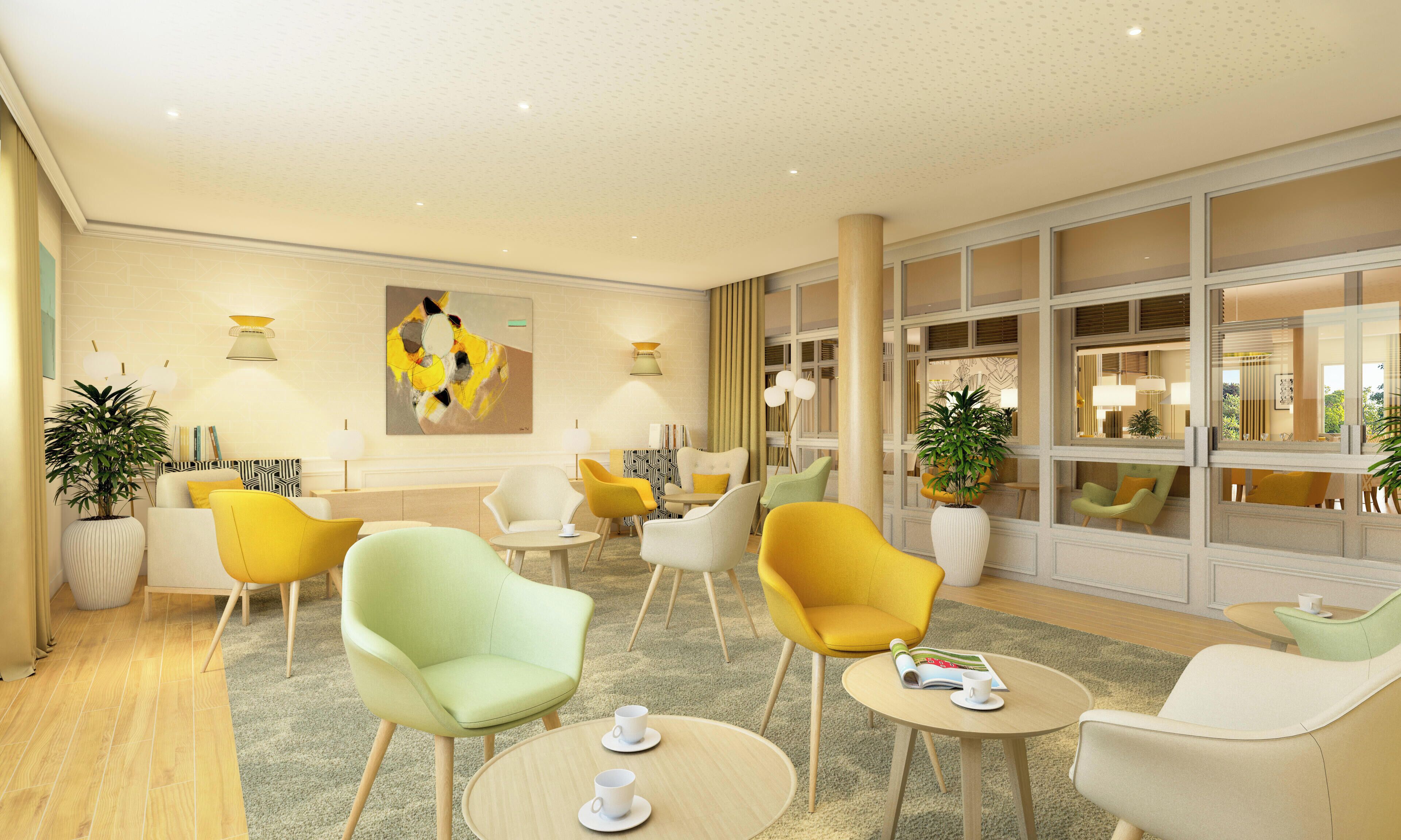 Coin salon dans le hall