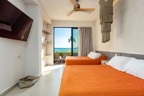 3 bedrooms, iron/ironing board, free WiFi, bed sheets - Stunning Beachfront 3BR Condo | Private Pool | Gym (Playa del Carmen)
