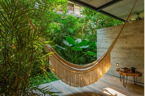 Terrace/patio - Luxe 2 BR King Suite | Gym | Coworking | Cenote (Tulum)