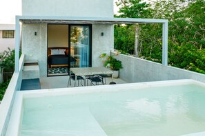 Outdoor dining - 3BR Tulum Villa w/ 2 Private Pools + Rooftop Suite (Tulum)