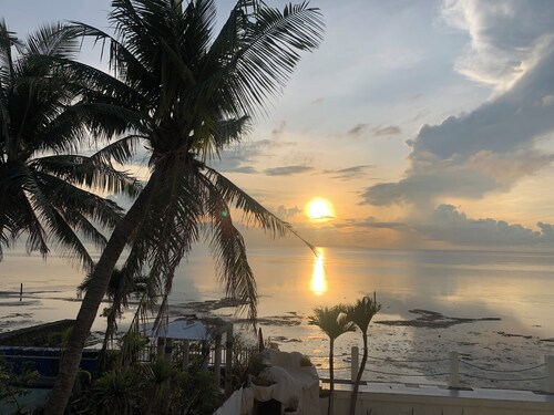 A secluded stunning villa by the beach.