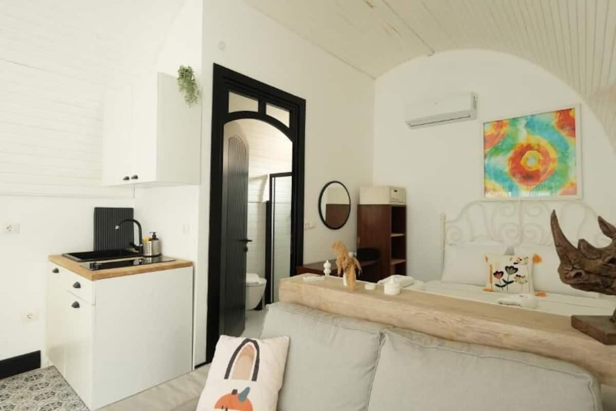 舒適獨棟房屋, 1 間臥室, 私人泳池, 花園景觀