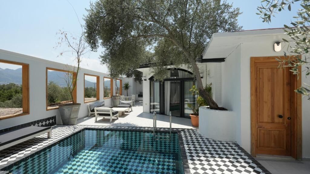 Casa de luna de miel, 1 habitación, alberca privada, vista a la montaña | Alberca | Alberca al aire libre por temporada 