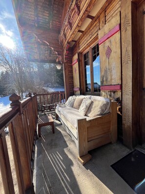 Property grounds - Cosy mountain chalet with private Nordic bath - La Féclaz (Les Déserts)