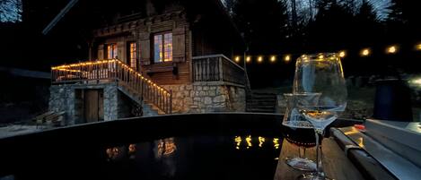 Baignoire à remous extérieure