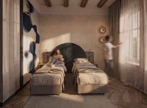 Standard Double or Twin Room | Soundproofing, iron/ironing board, free WiFi - Art Queen Aparthotel (Kraków)
