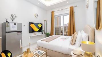 Luksus-studiolejlighed - balkon - byudsigt