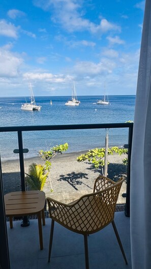 Blick vom Balkon