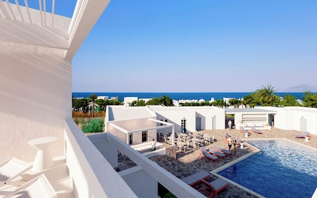 Balcony. Soleil Hotel Paros