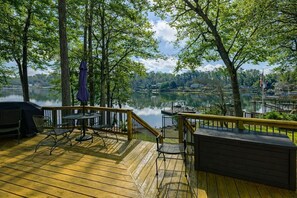 Terrace/patio - Lakefront Retreat | Dock + Sunset Views (Prosperity)