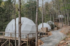 Exterior - Glamp Blue Ridge - Dome 3 Tara Cotta (Gilmer County)