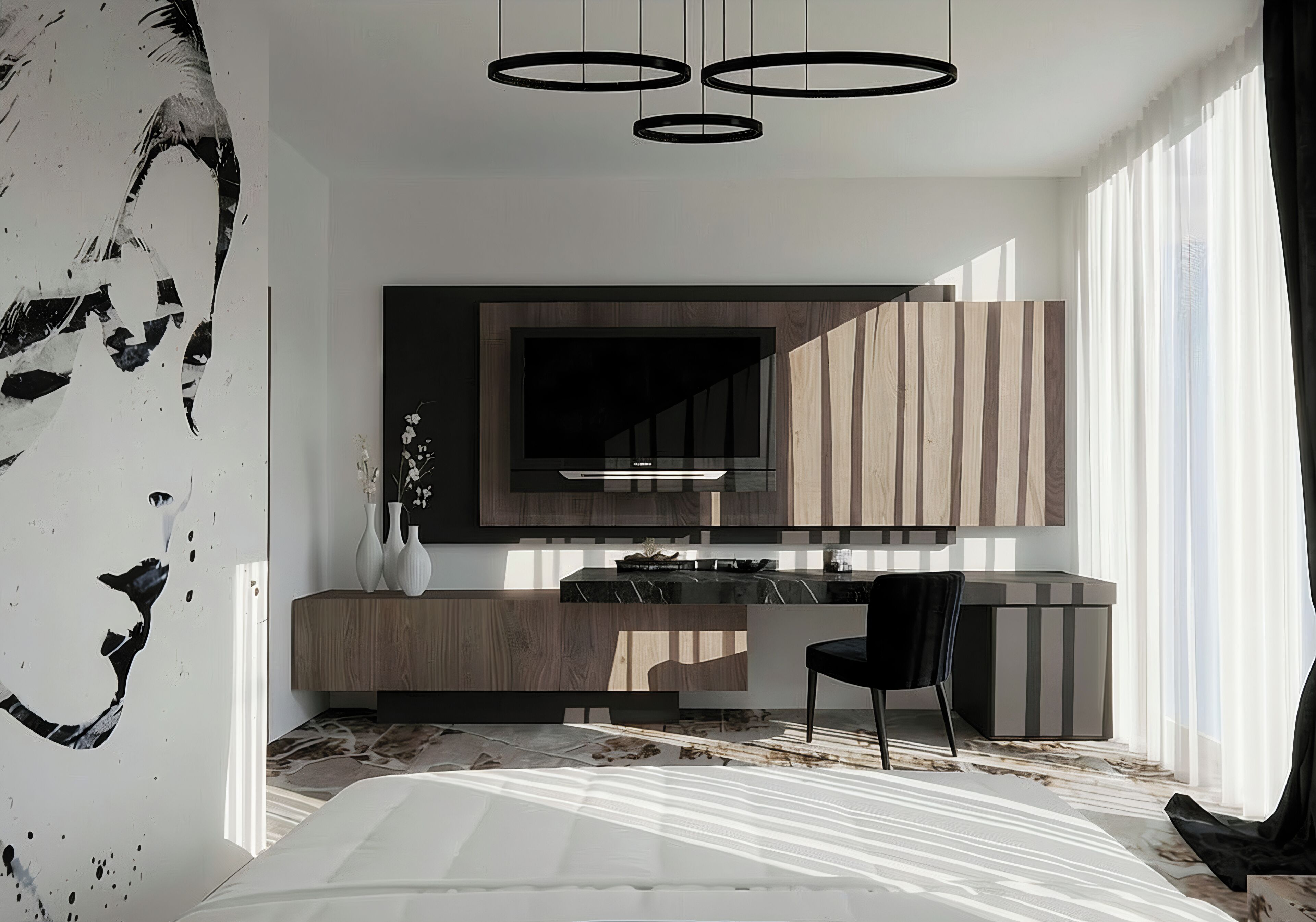 Apartamento Premium, bañera de hidromasaje, vistas a la ciudad | Ropa de cama de alta calidad, colchones viscoelásticos, minibar