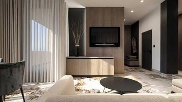 Suite, 1 Bedroom, Terrace | Living area