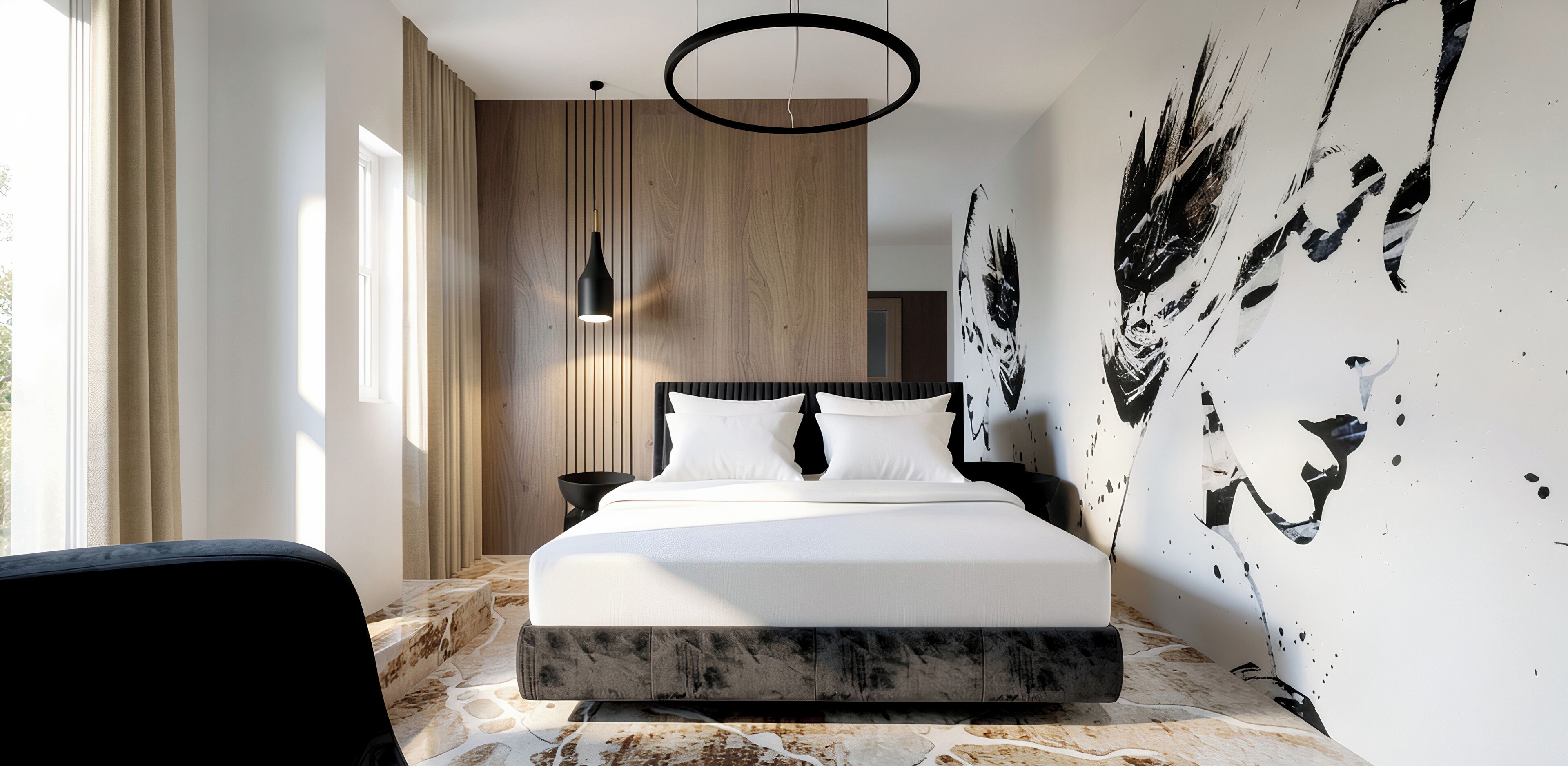 Appartement Premium, bain à remous, vue ville | Literie hypoallergénique, minibar, coffres-forts dans les chambres