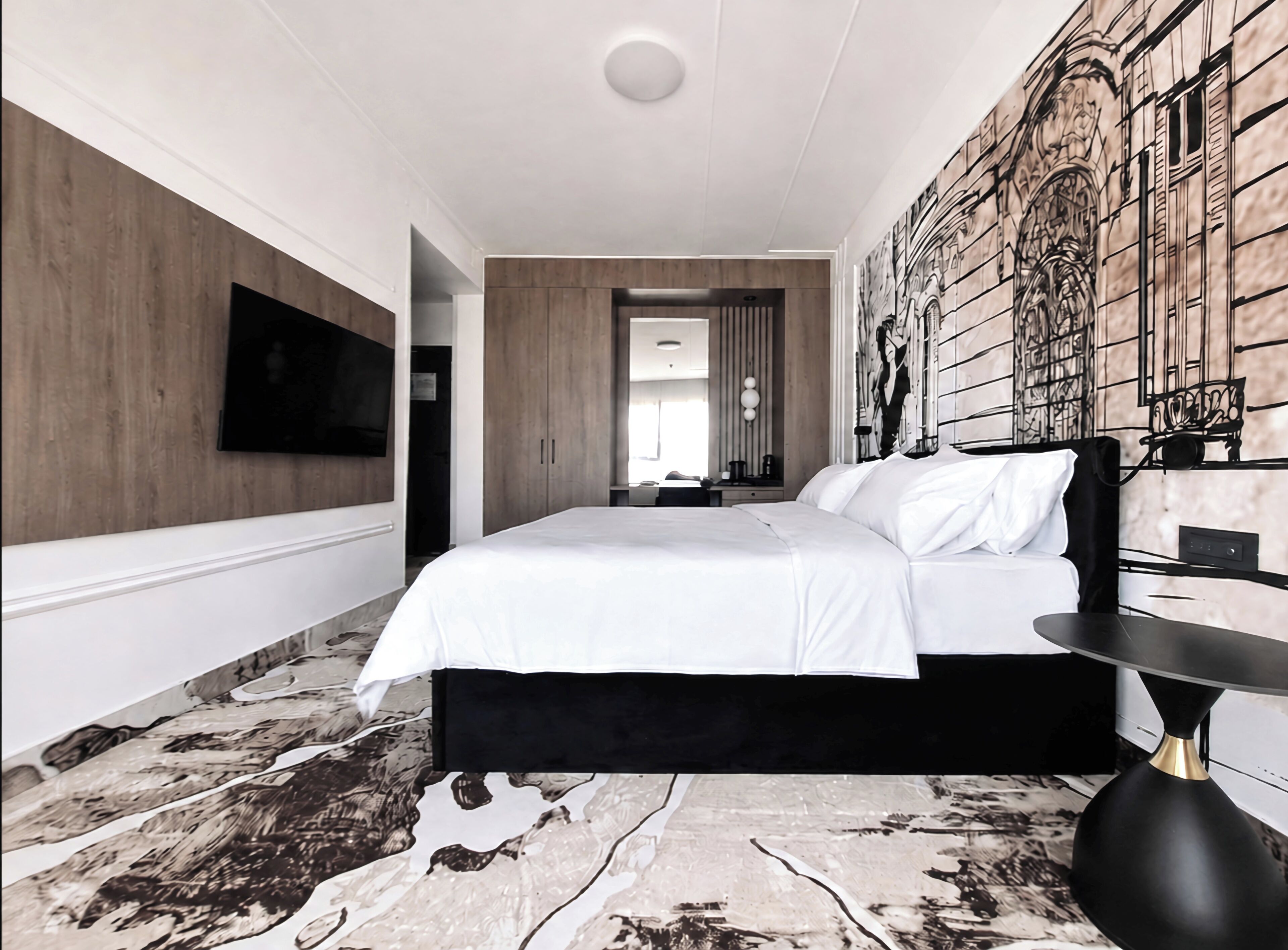 Premium kamer, uitzicht op de stad | Luxe beddengoed, bedden met traagschuimmatrassen, een minibar