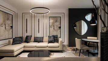 Suite, 1 Bedroom, Terrace | Minibar, in-room safe, desk, laptop workspace