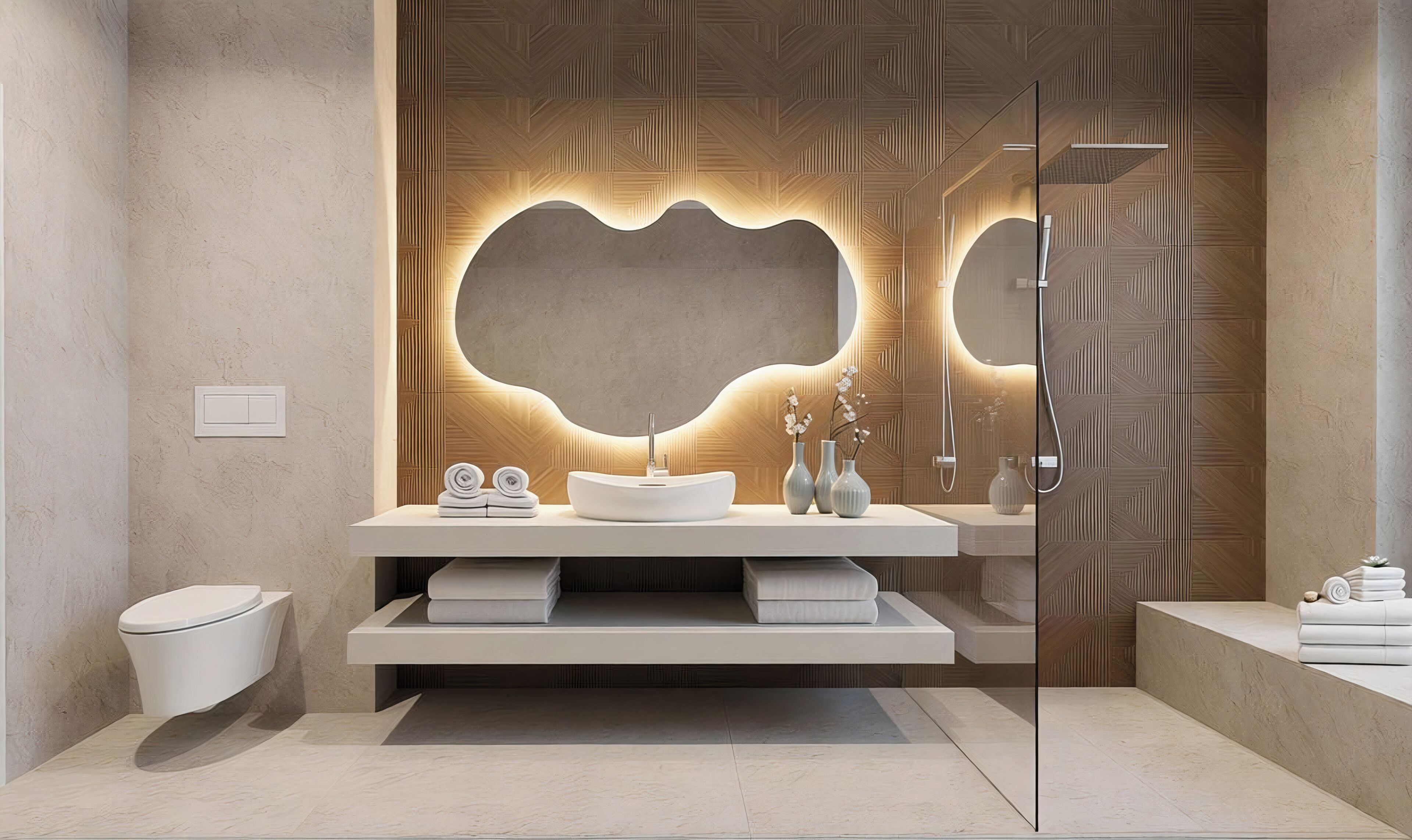 Premium Apartment, Terrace, Park View | Bathroom | Rainfall showerhead, hair dryer, bathrobes, slippers