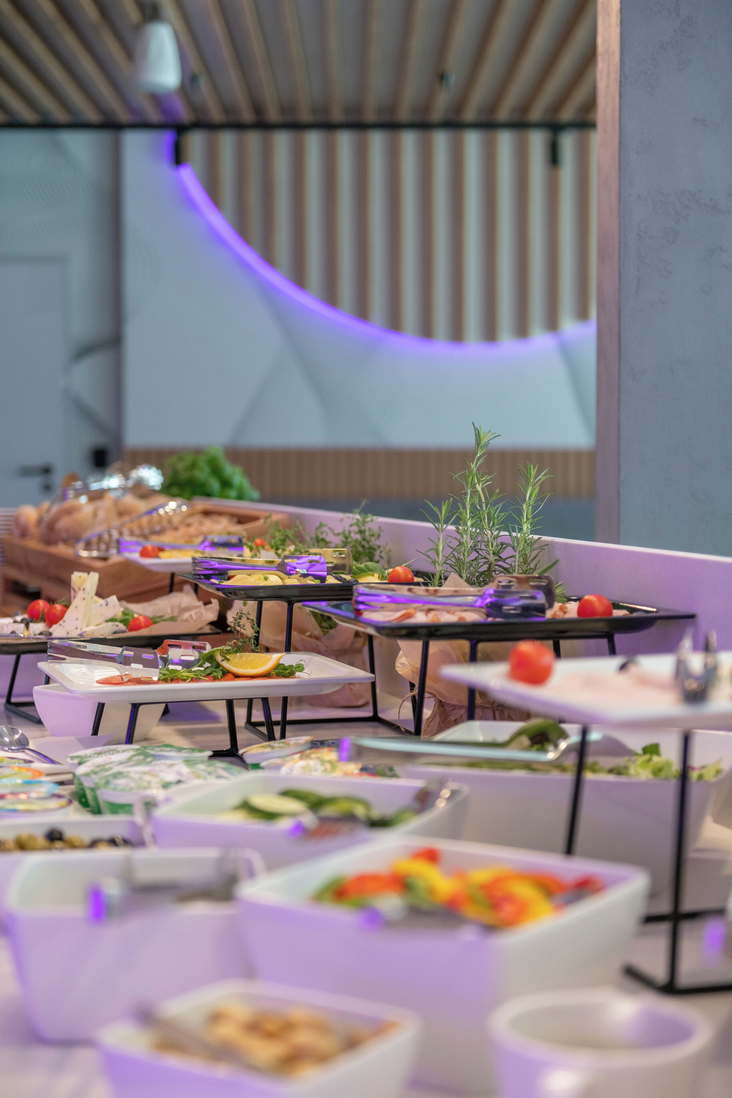 Daily buffet breakfast for a fee