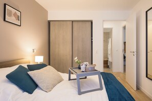 Appartement Deluxe, 2 chambres | Chambres insonorisées, lits bébé (gratuits), Wi-Fi gratuit