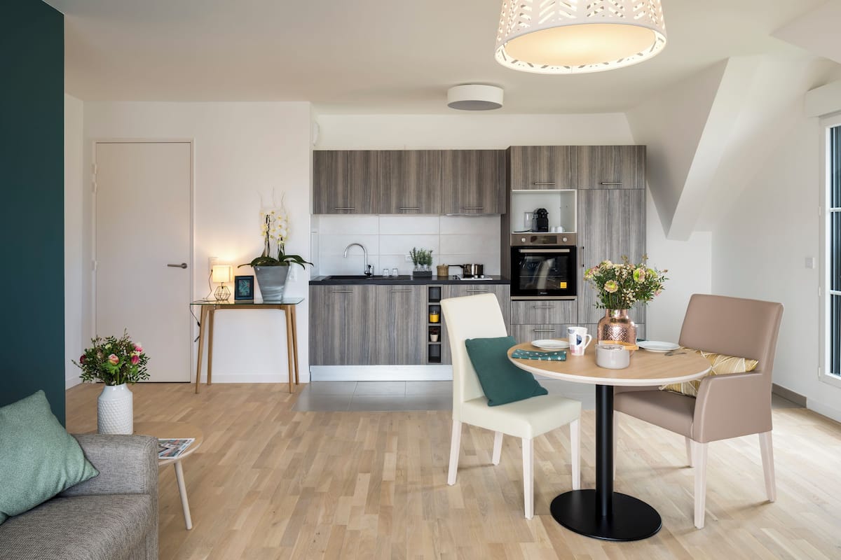 Leilighet – deluxe, 1 soverom | Eget kjøkken | Espressomaskin og vannkoker