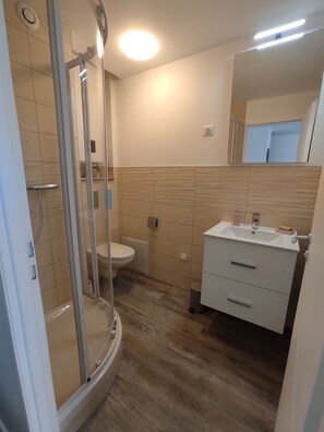 Hair dryer, towels, soap, toilet paper - Air-conditioned apartment with balcony, wifi, near ramparts (Avignon)