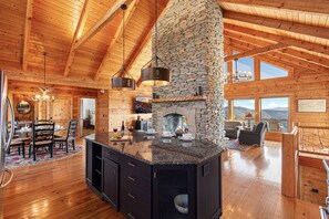 Interior - Luxury Hilltop Lodge on 13 Acres, Panoramic Views (Bryson City)