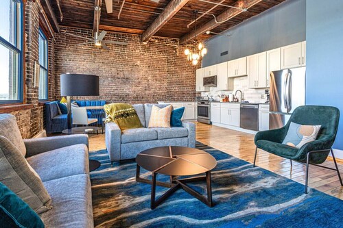 Modern Industrial Loft | Walk Anywhere Downtown