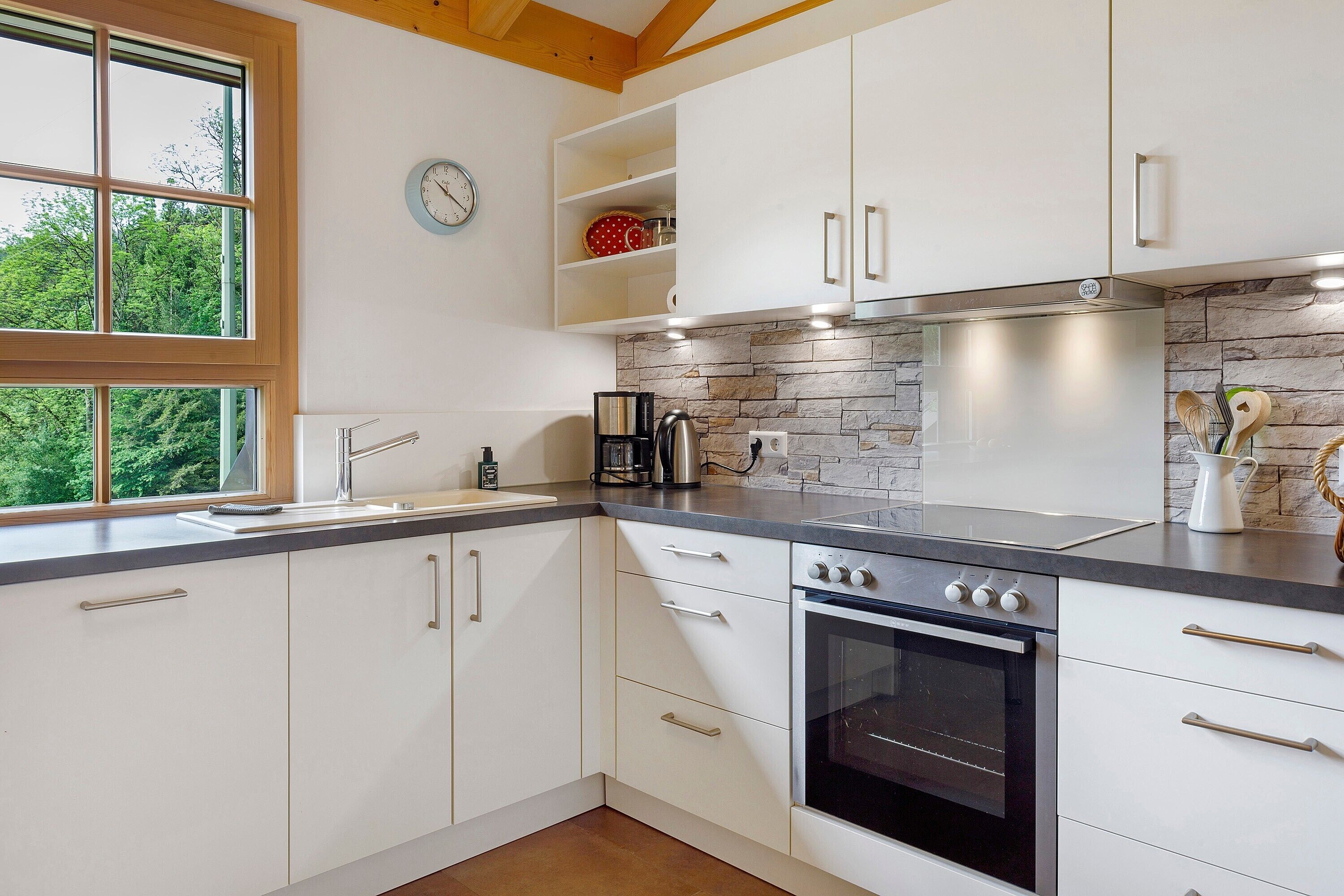 Fridge, oven, stovetop, dishwasher