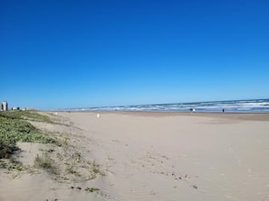 On the beach, sun-loungers, beach towels - SpaceX Launches and Fun Filled Family Beach Days - 1st Floor 2BR/2BA Condo (South Padre Island)