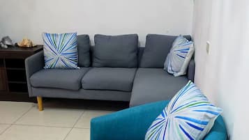 Studiosuite – basic, 2 queensize-senger | Oppholdsområde