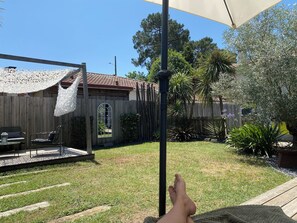 Terrace/patio - Beach and shops on foot! Vacation home with garden in La Hume (Arcachon) (Gujan-Mestras)