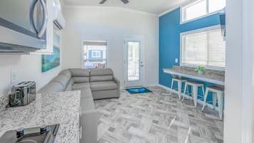 Chaumière Deluxe, Plusieurs lits, vue sur la montagne | Aire de séjour