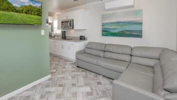 Chaumière Deluxe, 2 chambres, vue sur la montagne | Aire de séjour