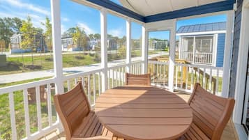 Deluxe cottage, 2 slaapkamers, uitzicht op bergen | Buiten dineren