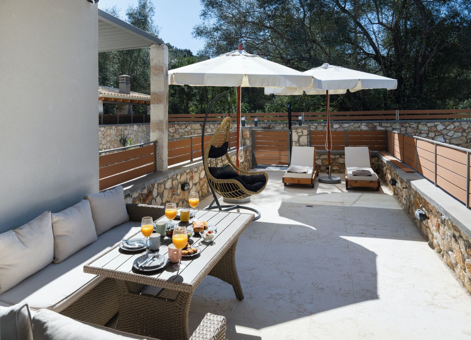 Leilighet – deluxe, fjellutsikt | Utendørsservering