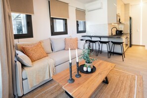 Dúplex Deluxe, vista a la montaña | Área de sala de estar