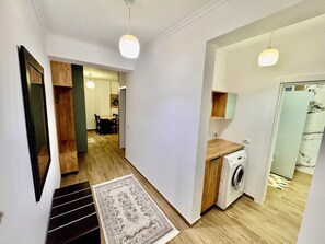 Family Apartment, 2 Bedrooms, Mountain View | Living area - Aisha Apartment (Berat)