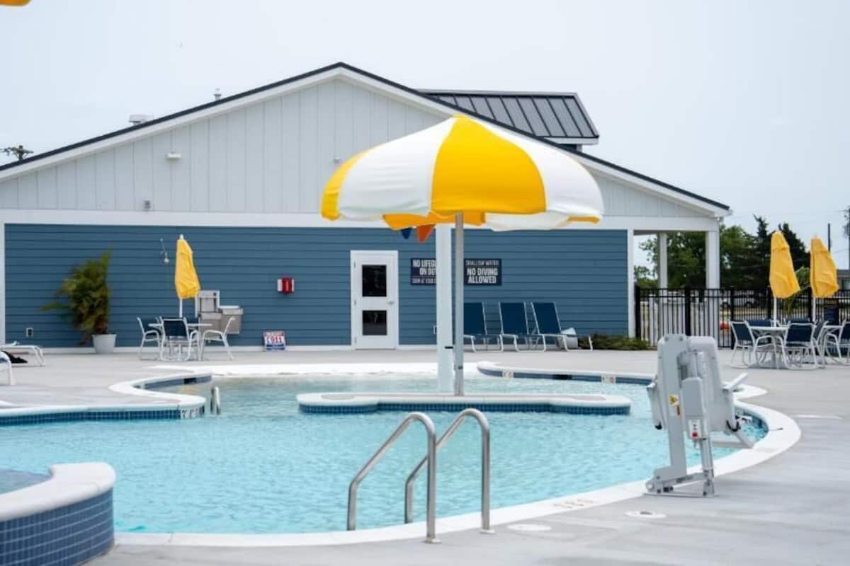 平房, 露台, 海景 | 泳池