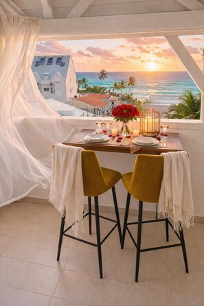 Dining - Ocean View Apartment with Spacious Terrace – Sainte-Anne, Guadeloupe (Sainte-Anne)