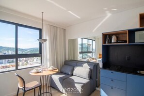 Basic Apartment | Living area | Smart TV - Apt. w/ AC in Trindade, Floripa Tst001 (Florianópolis)