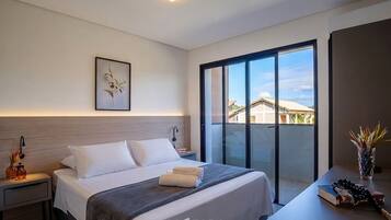 1 bedroom, premium bedding, blackout curtains, free WiFi